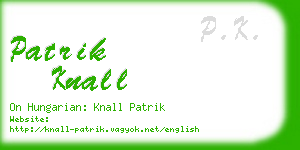 patrik knall business card